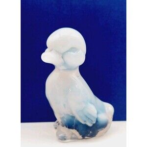 Fenton French Pearl Opalescent #5169 Duck  Duckling Figure  Farmhouse Spring